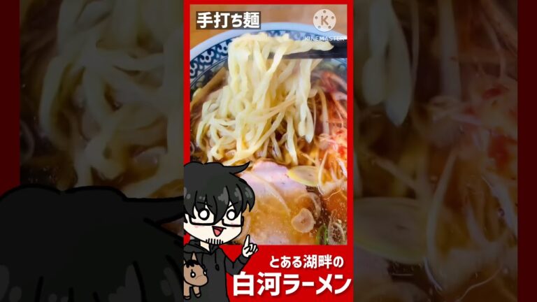 とある湖畔の《白河ラーメン》お馴染みのシリーズ‼︎ 福島県/白河市/ 湖畔亭