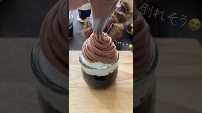 マロンペーストを使って、手軽に美味しいモンブラン🌰詳しくはインスタへ👉🏻