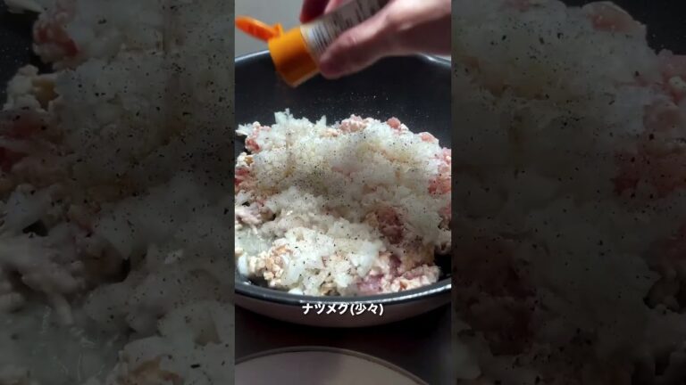 【こねない！丸めない！】目玉焼きハンバーグ #shorts