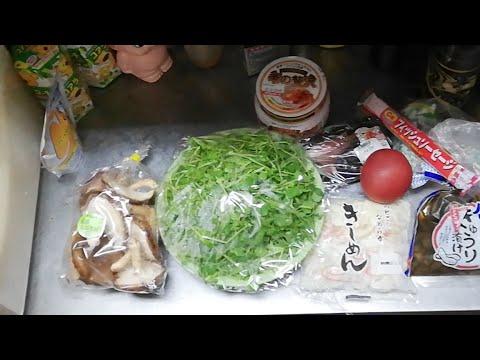 豆苗ニンニクサラダは成功するか？中年貧乏底辺無職独身一人暮らし廃人無責任ケチ男のオンライン飲み食い夕飯雑談ライブ配信