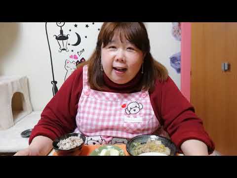 【昼御飯】豚肉と白菜と春雨のピリ辛煮&わか卵スープを食べる！😋