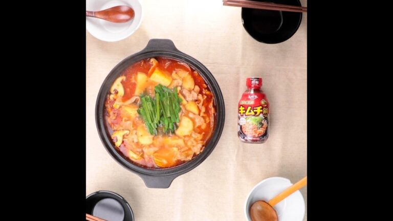 ピリ辛じゃがいもと豚肉のキムチ鍋