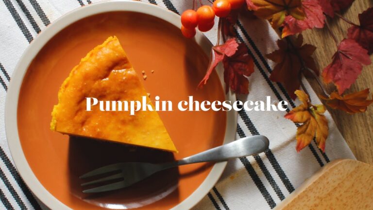 ハロウィンパーティーに👻かぼちゃのベイクドチーズケーキ🎃🧀 /pumpkin cheese cake