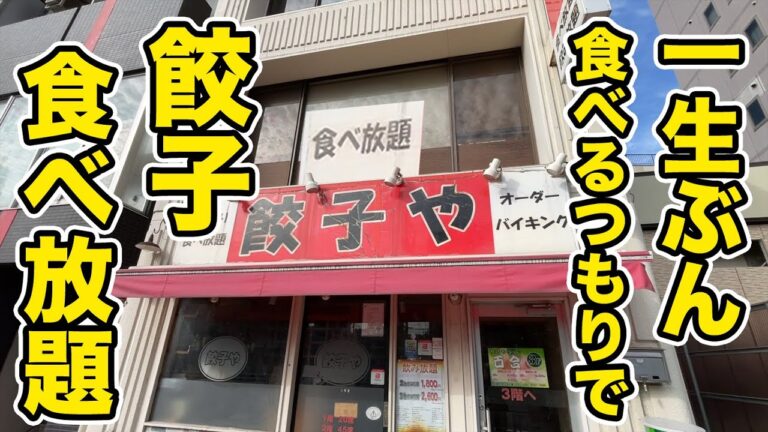 一生分食べるつもりで餃子食べ放題に行ってきた。