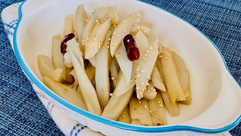 ピリ辛シャキシャキれんこんのレシピ・作り方 | Spicy Lotus Root Recipe