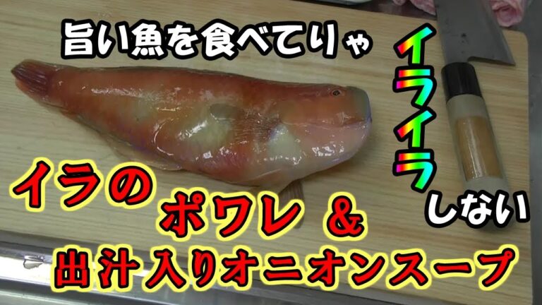 【イライラすんなよ！】イラのポワレとオニオンスープの作り方｜マスクマンクッキング#11【Red Night TV】