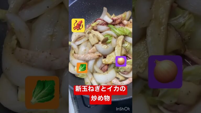 ＃新玉ねぎ　＃キャベツ　#イカ焼き