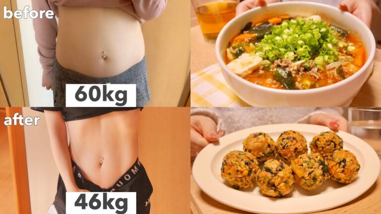 SUB）【ダイエット】-14kg🔥痩せた私の、満腹食べて痩せる1日の食事🥘｜スープレシピ｜ 白滝レシピ｜ オートミールレシピ🍙｜ What I Eat in a Day【食べて痩せる】