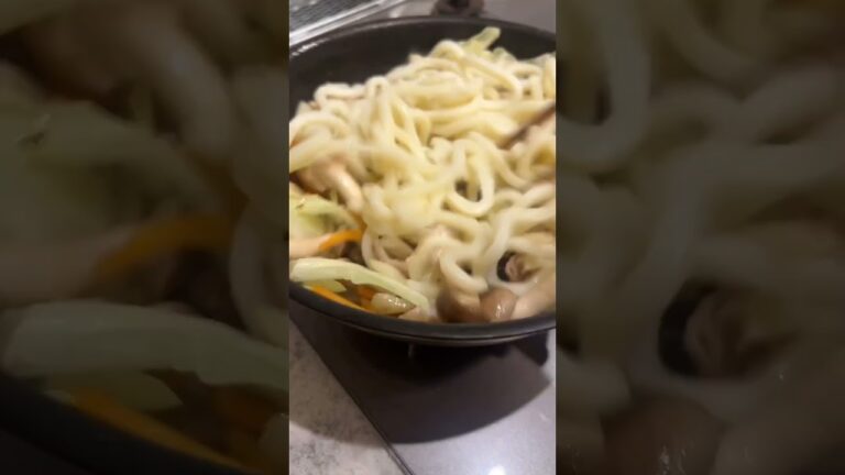 焼きうどん #おつまみ #ひとりごはん #料理男子 #晩酌 #男飯 #簡単レシピ #おうちごはん #cooking #food #japanesefood