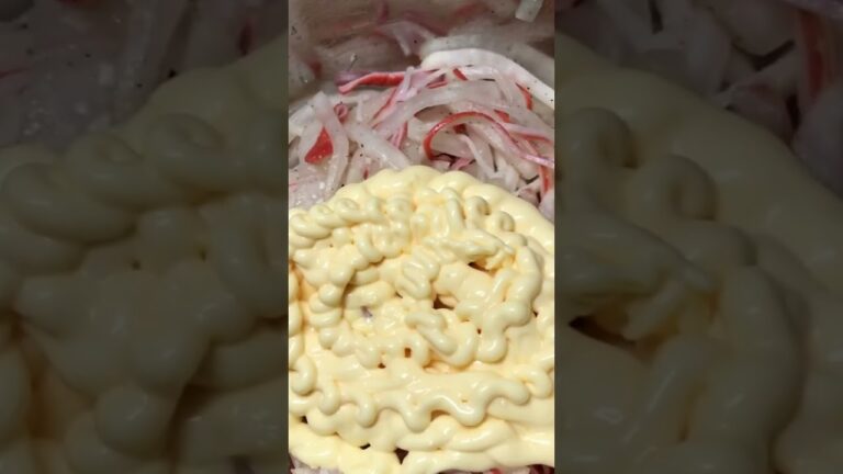 大根とカニカマのサラダ　#shorts