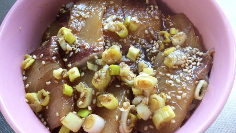 ぶりのごま醤油漬け丼