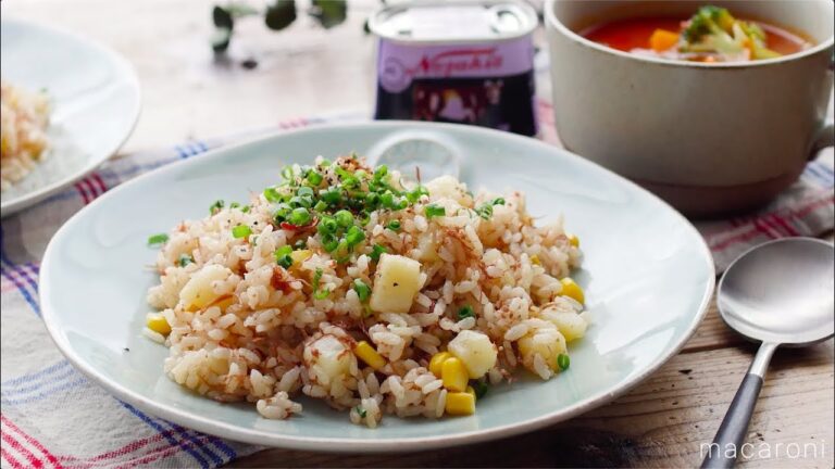 「じゃがコーンコンビーフ炊き込みご飯」のレシピ・作り方