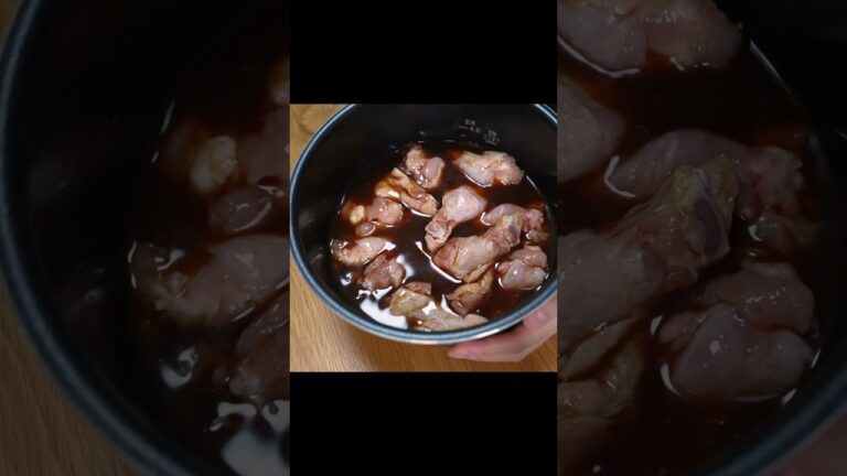 【電気圧力鍋】『手羽元の赤ワインソース煮込み』 #shorts