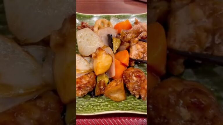 【大戸屋】鷄と野菜の黒酢あん定食#池袋グルメ