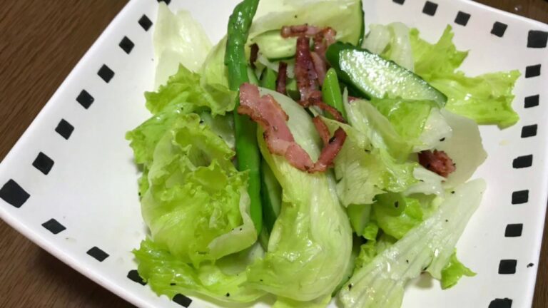 アスパラとベーコンのシャキシャキグリーンサラダの作り方・レシピ