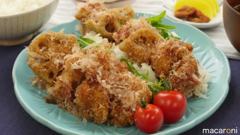 れんこんと 一緒に和テイストな 唐揚げを！ ねこ まんま からあげ の作り方
