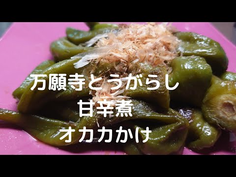 【万願寺とうがらし】苦くないよ!辛くないよ!優しい味!