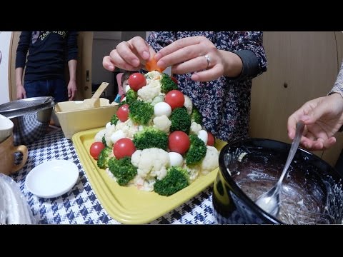 ポテトサラダのクリスマスツリー☆