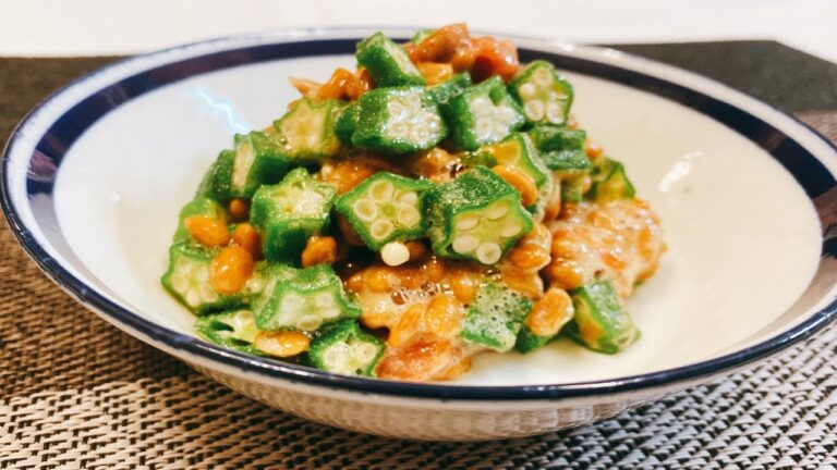 【糖質制限】和えるだけで出来上がり！オクラ納豆梅干し和えの作り方！ポン酢でサッパリ、悪魔的な旨さ【時短料理研究♪あいこチャンネル】