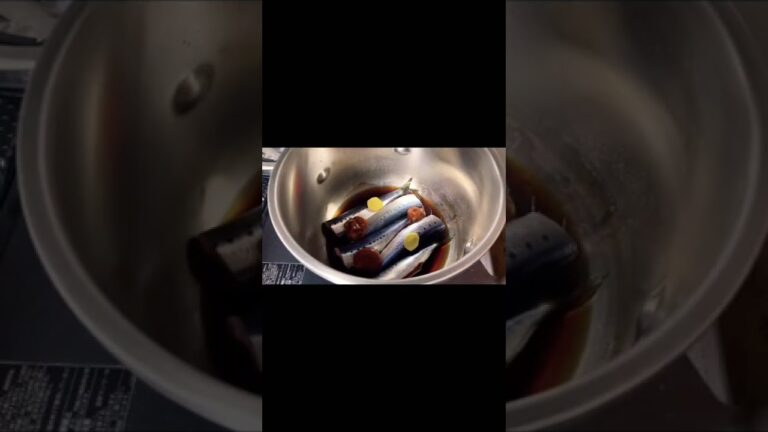 【イワシの梅干し煮】圧力鍋で骨まで柔らか！#shorts #イワシ #梅干し #圧力鍋