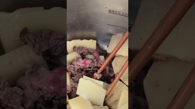 筍と牛肉の煮物　一番美味しい煮物だと