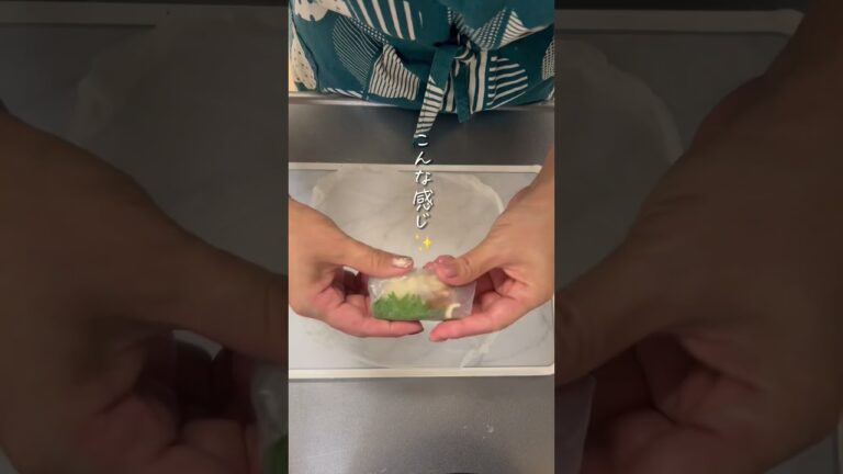 梅シソササミ巻き✨最強ヘルシー #japanesefood #cooking #recipe #ricepepar #ライスペーパー #ヘルシーレシピ #ヘルシー料理