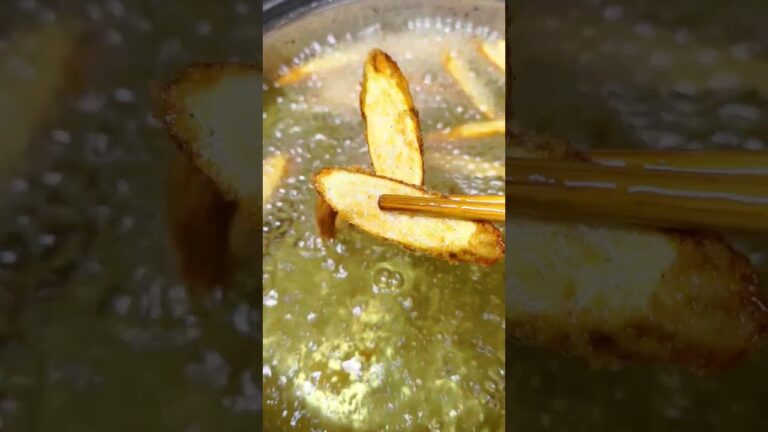 ごぼうのから揚げの音がたまらない