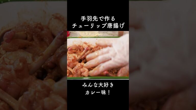 チューリップ唐揚げカレー味                          　#揚げもの　#ビール蒸発