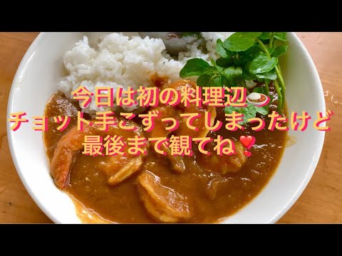 今日はルーから作る🍤美味しい海老カレー🍤