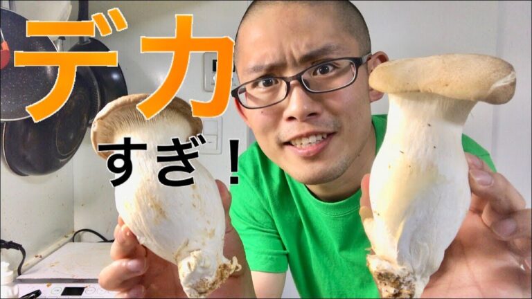 【デカすぎ！】巨大エリンギのバター焼き【幸せの味】