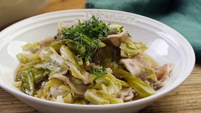 macaroni流 15min.クッキング「豚バラとキャベツの梅煮」