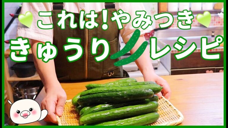 【4品きゅうり大量消費】これは無限級！胃袋バキュン！#273