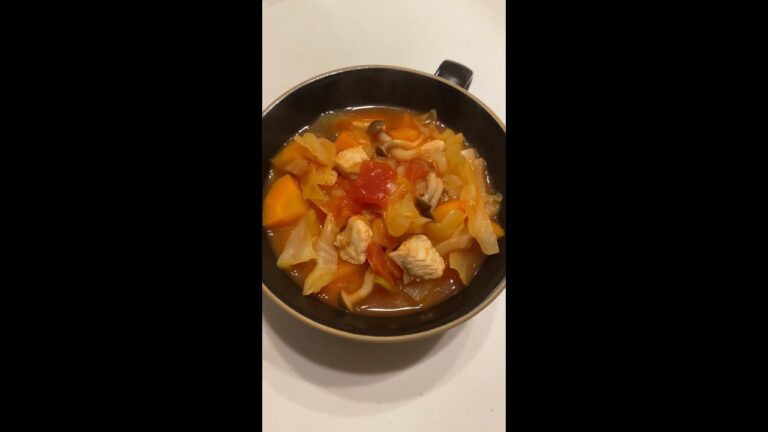 本気で痩せたきゃこれ食っとけ【鶏むね野菜トマトスープ】#Shorts