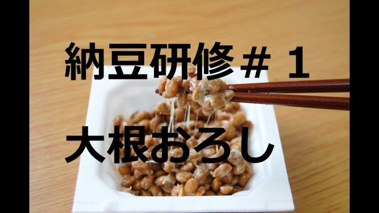 【納豆研修＃１】大根おろし納豆作ってみた！
