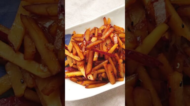 簡単さつまいもレシピ／サツマイモのきんぴらの作り方／ばあちゃんの料理教室 #shorts