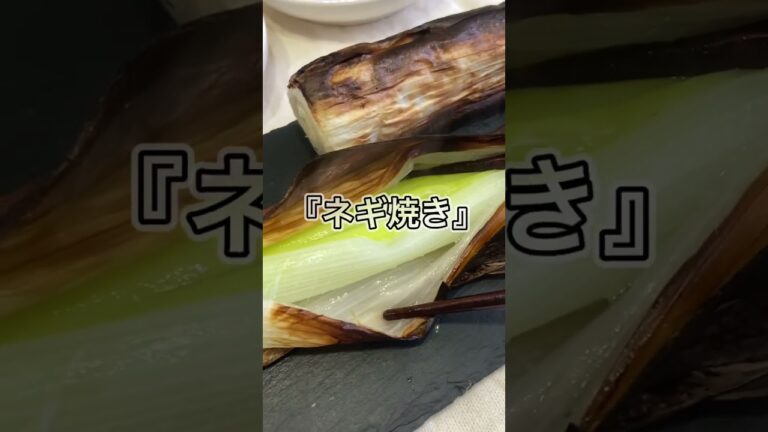 材料１つ。真っ黒に焼くだけ！『ネギ焼き』 #shorts #簡単
