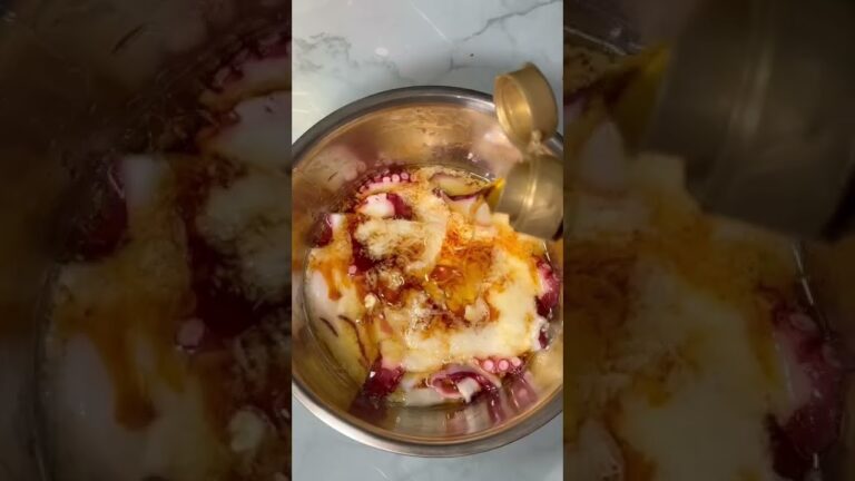 タコと山芋の鉄板焼き#shorts