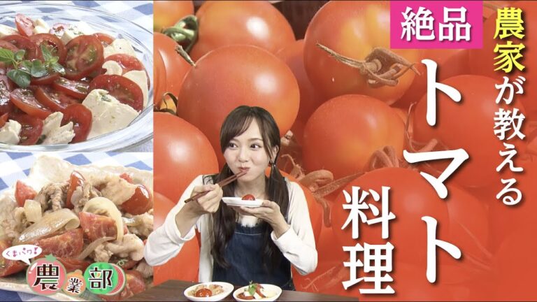 【農家メシ】あま～い宝石♪山都町のミディトマトを使った農家直伝レシピを紹介