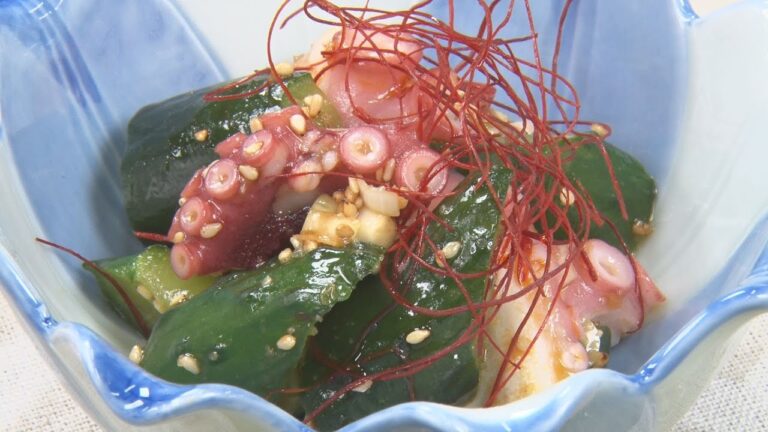 きゅうりとタコのピリ辛和え【キチキチキッチン】