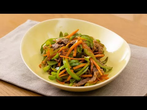 ピーマンと牛肉の肉野菜炒め