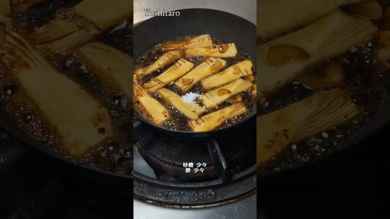 【新筍（タケノコ）と牛のすき煮】  #japan #shorts #bamboo