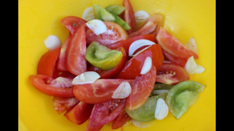 レシピ　にんにくを食べるためのトマト・サラダ　離乳食からパーティまで　BIOレシピ☆ビオキッチンヨーロッパ