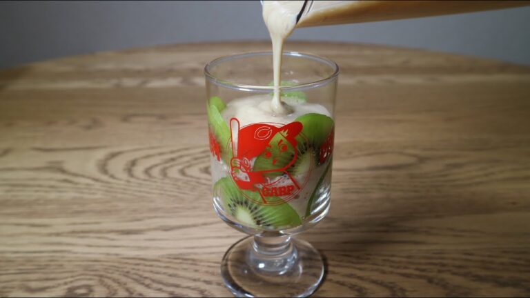 バナナときな粉のスムージーを作りたい【キウイを添えて】