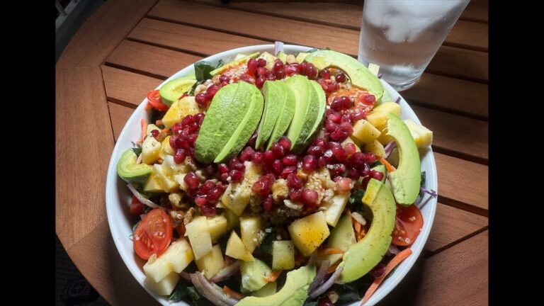 “Kale Salad with Cabbage, Carrots, Pomegranate & Honeycrisp Apples | Day 13 Raw Vegan”