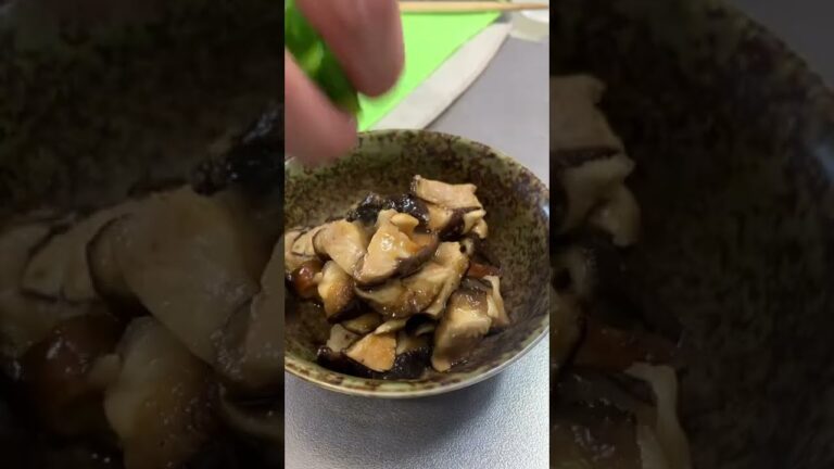 【簡単パパ飯】無限おつまみ。椎茸の醤油漬け#shorts