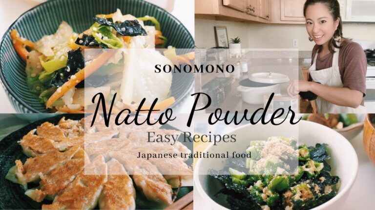 【 お野菜たっぷりご飯 】納豆パウダーでアレンジレシピ｜ベジ餃子