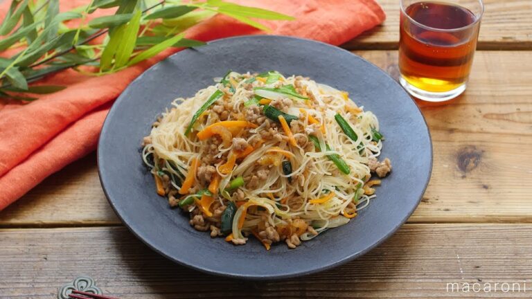 フライパンでパパッと「焼きビーフン」の基本のレシピ・作り方