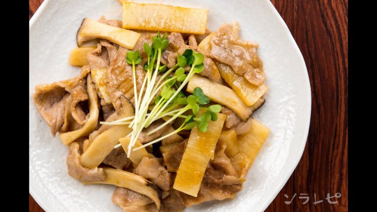 数秒でわかる「豚肉と長芋の柚子こしょう炒め」の作り方
