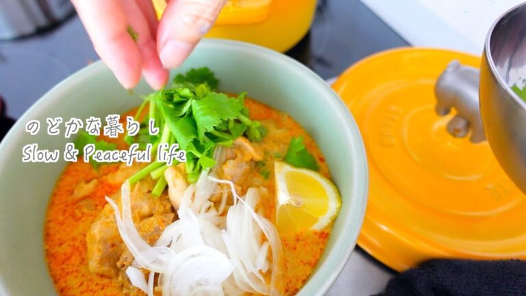 在宅ワーキングママのお昼休み/タイラーメン/カオソーイ/大急ぎの晩ご飯の準備
