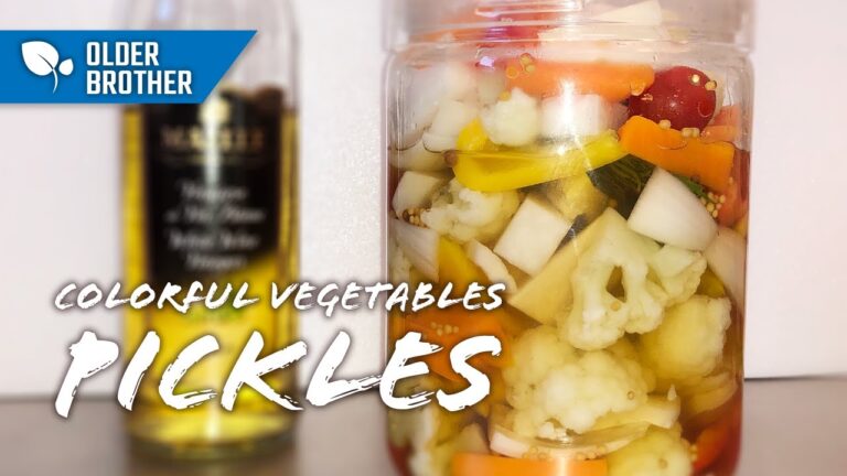 【常備菜】彩り野菜の本格ピクルスシェリー風味 How to make colorful vegetables pickles with Sherry＜KITCHEN TANAKA 兄レシピ＞